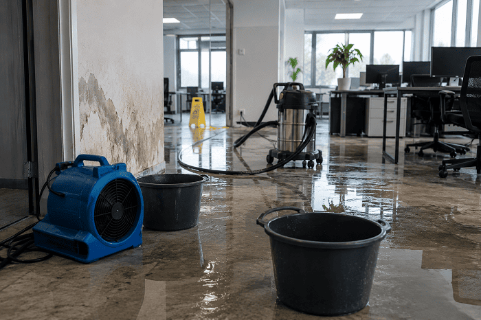 Dégât des eaux en local professionnel : limiter les pertes