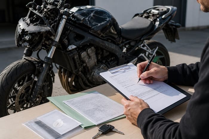 Détruire une moto : documents et certificat de destruction