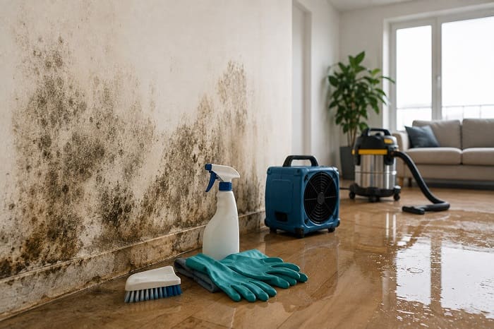 Humidité et moisissures après un dégât des eaux : comment traiter
